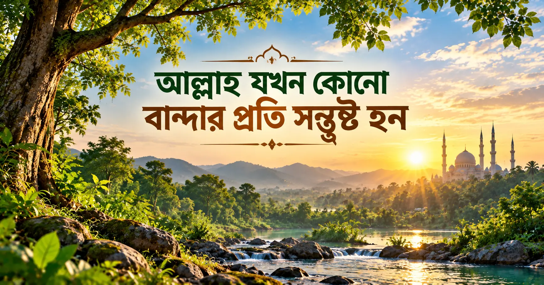আল্লাহ যখন বান্দার ওপর সন্তুষ্ট হন তার স্পষ্ট লক্ষণ ও তাৎপর্য