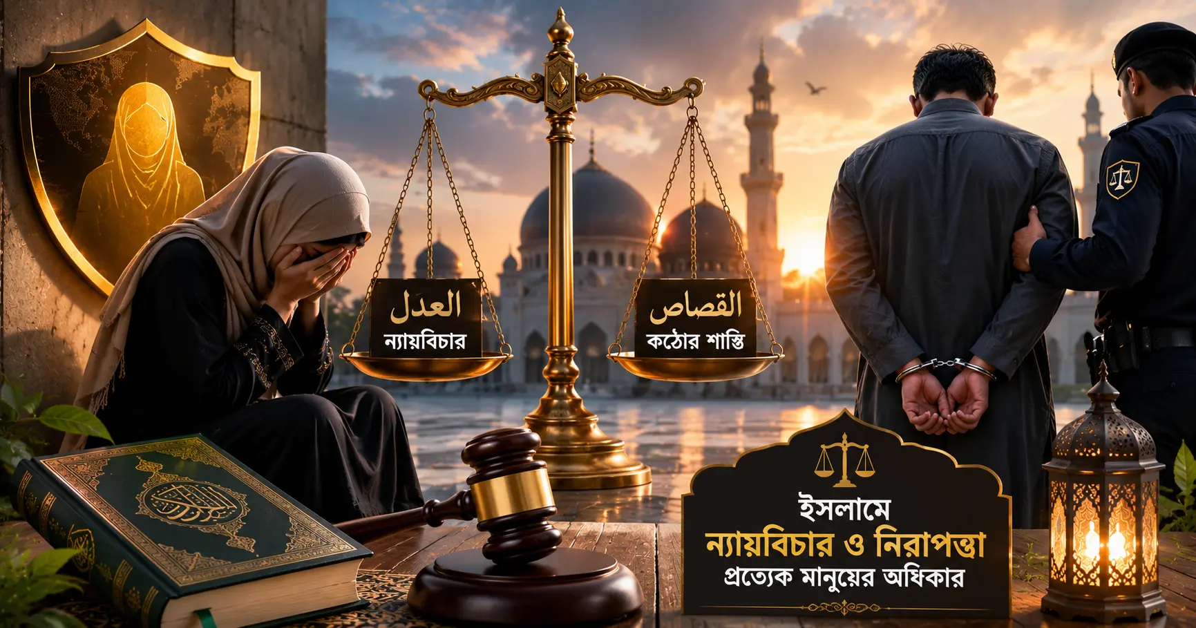 ইসলামে ন্যায়বিচার এবং অপরাধের কঠোর শাস্তি