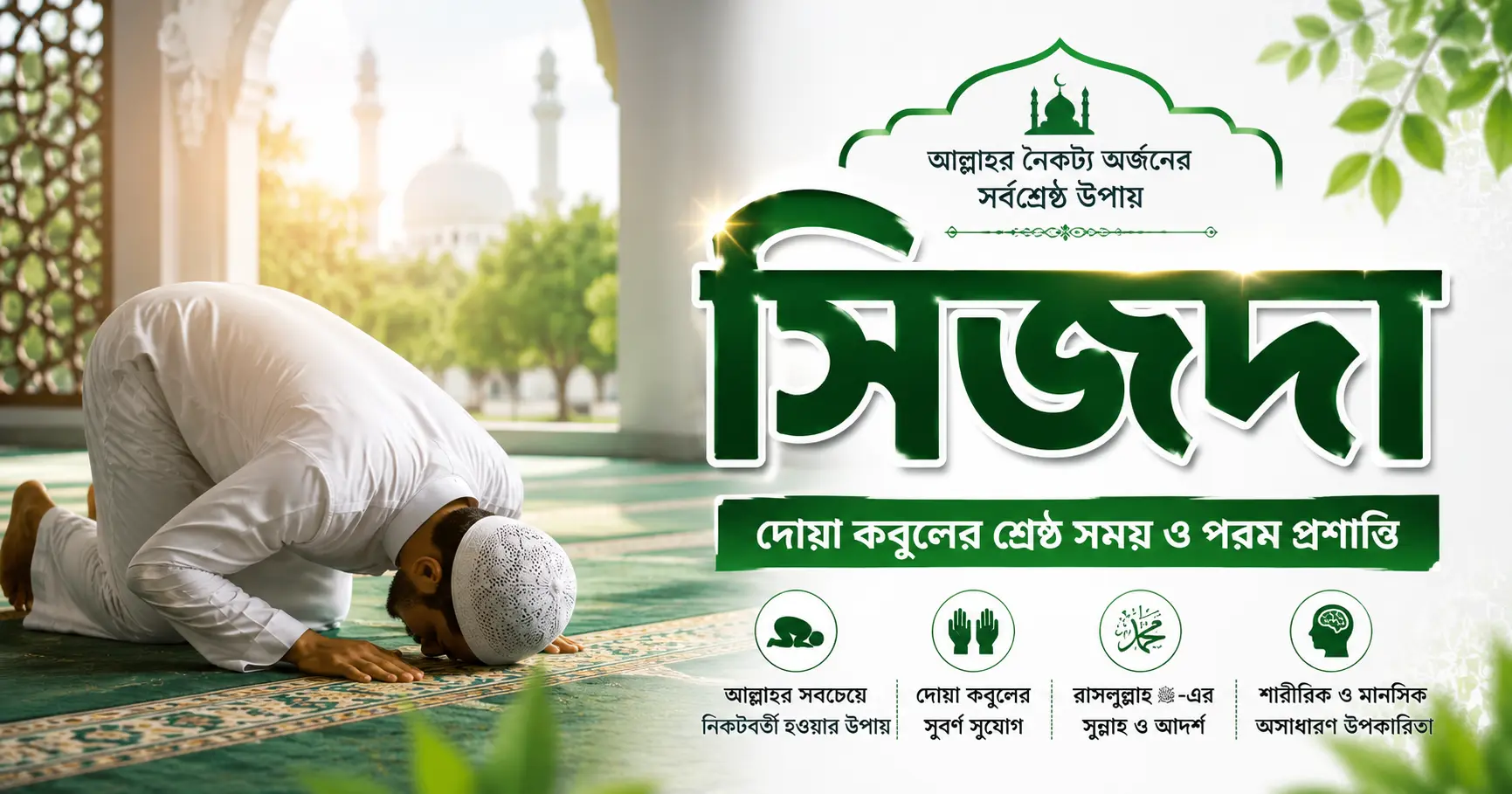 সিজদা ও মহান আল্লাহর নৈকট্য অর্জনের ফজিলত