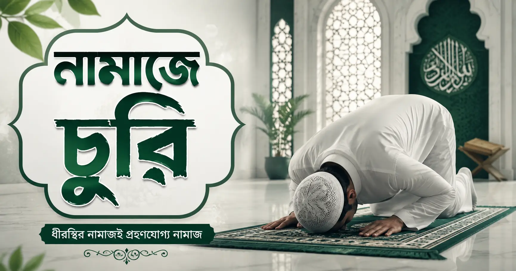 নামাজে চুরি করা এবং ধীরস্থিরভাবে সালাত আদায়ের গুরুত্ব