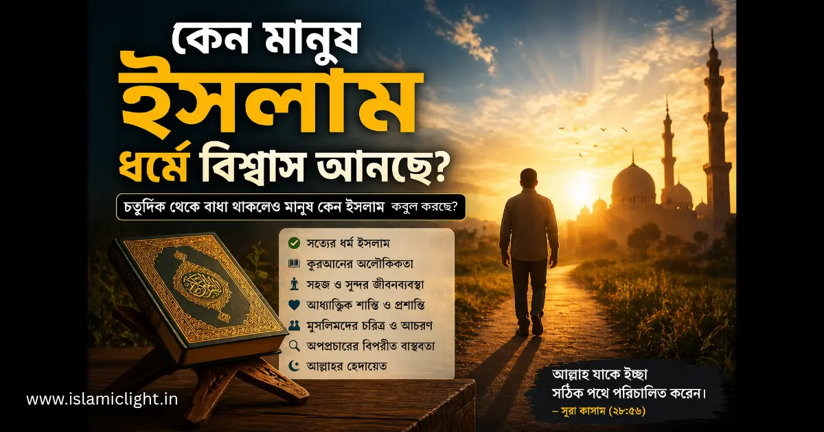কেন মানুষ ইসলাম গ্রহণ করছে