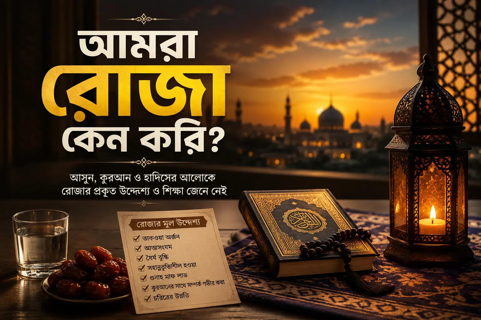 আমরা রোজা কেন করি