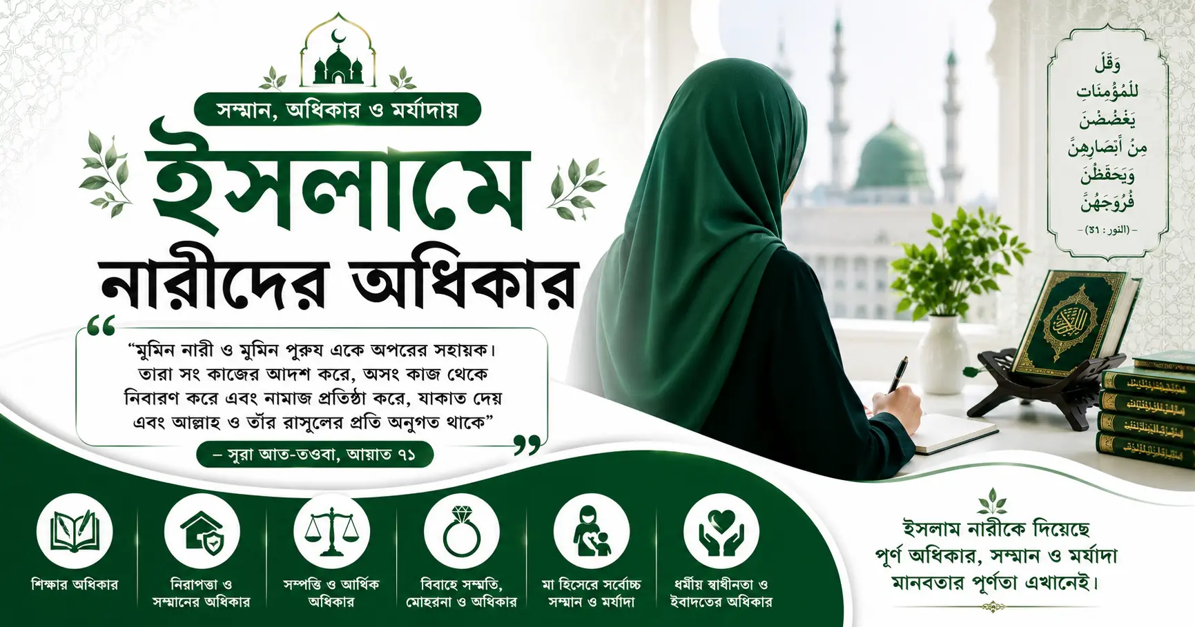 ইসলামে নারীদের অধিকার ও সম্মান
